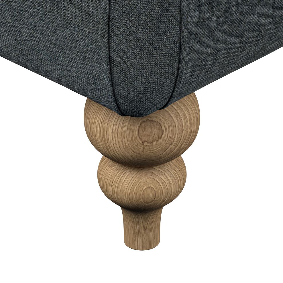 Milldale Grande Footstool in Garda Carbon Fabric 5