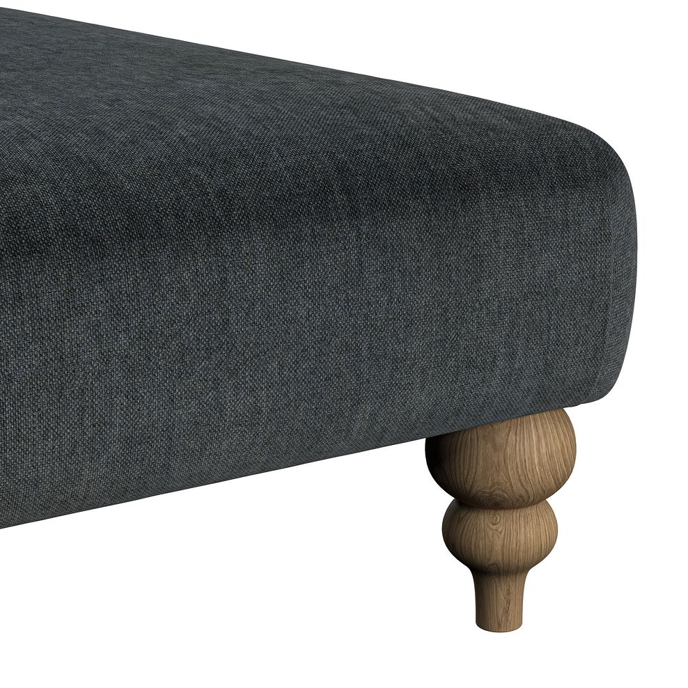 Milldale Grande Footstool in Garda Carbon Fabric 7