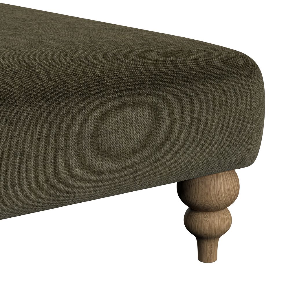 Milldale Grande Footstool in Garda Seaweed Fabric 7