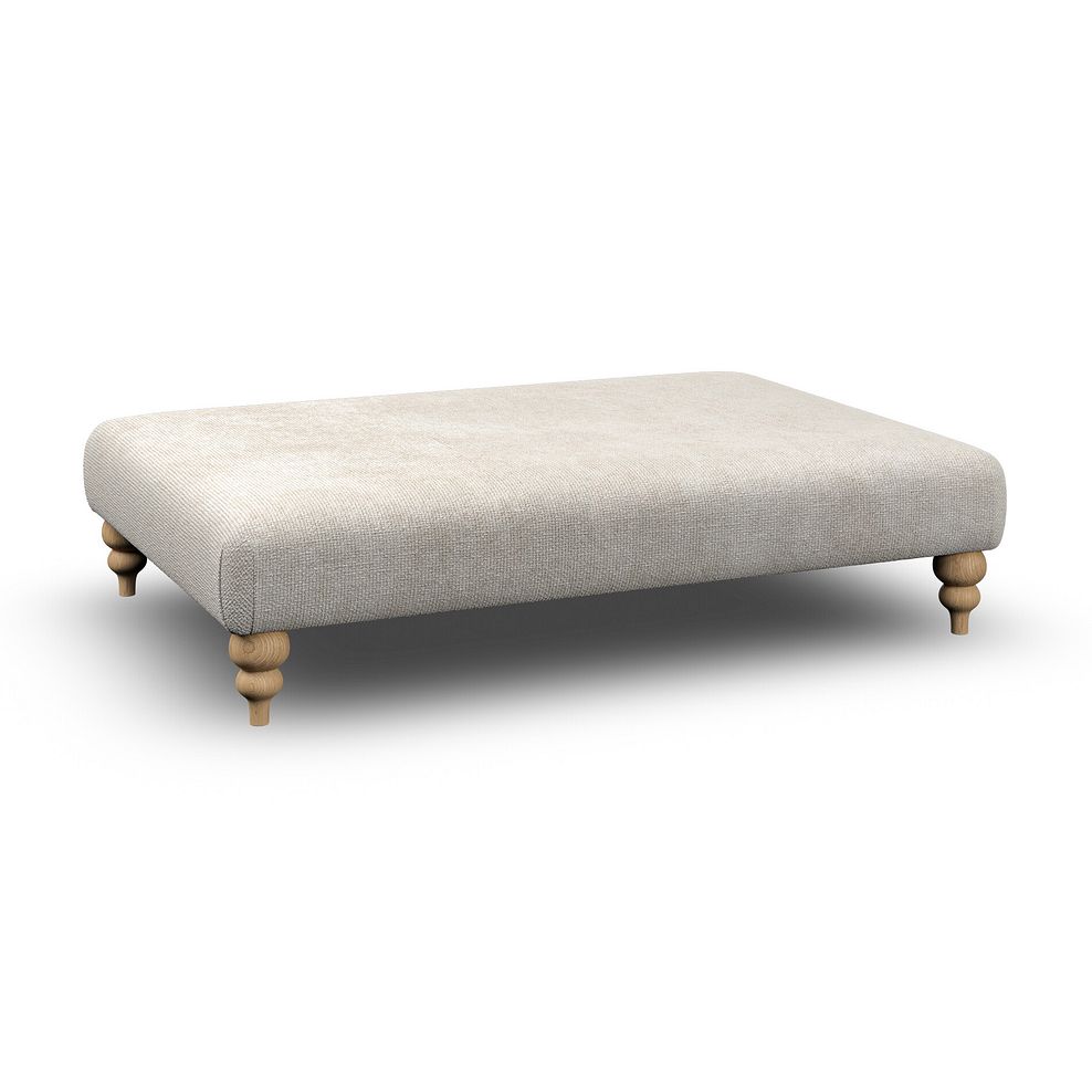 Milldale Grande Footstool in Milo Cream Fabric 1