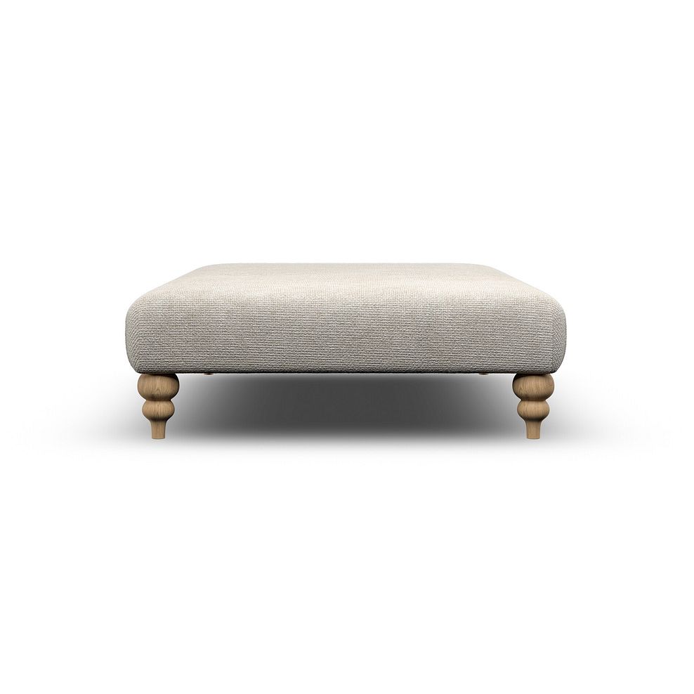 Milldale Grande Footstool in Milo Cream Fabric 4