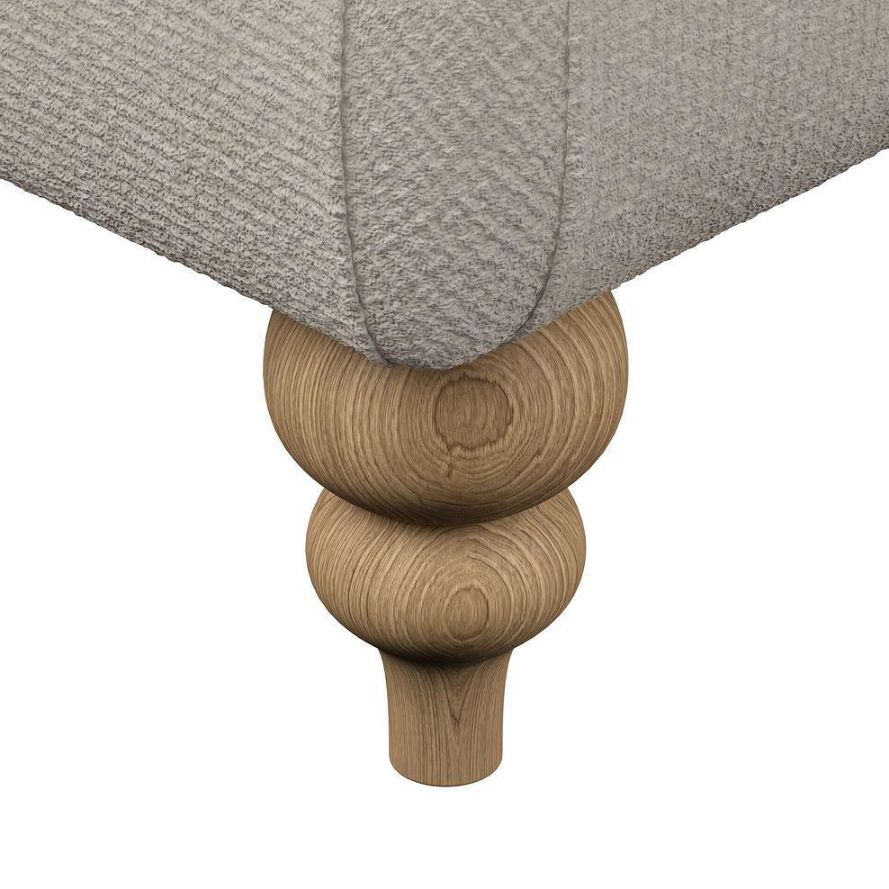 Milldale Grande Footstool in Milo Cream Fabric 5