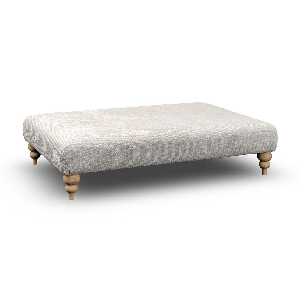 Milldale Grande Footstool in Milo Ivory Fabric 1