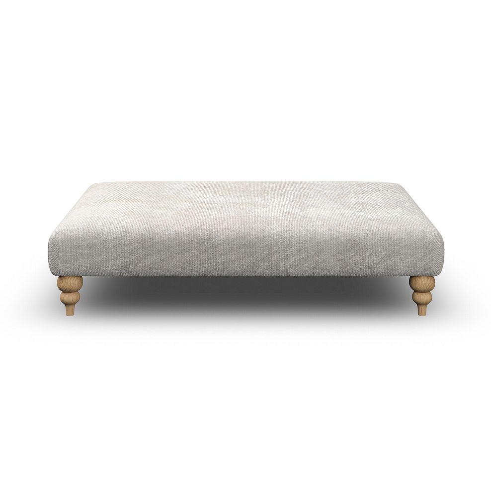 Milldale Grande Footstool in Milo Ivory Fabric 2