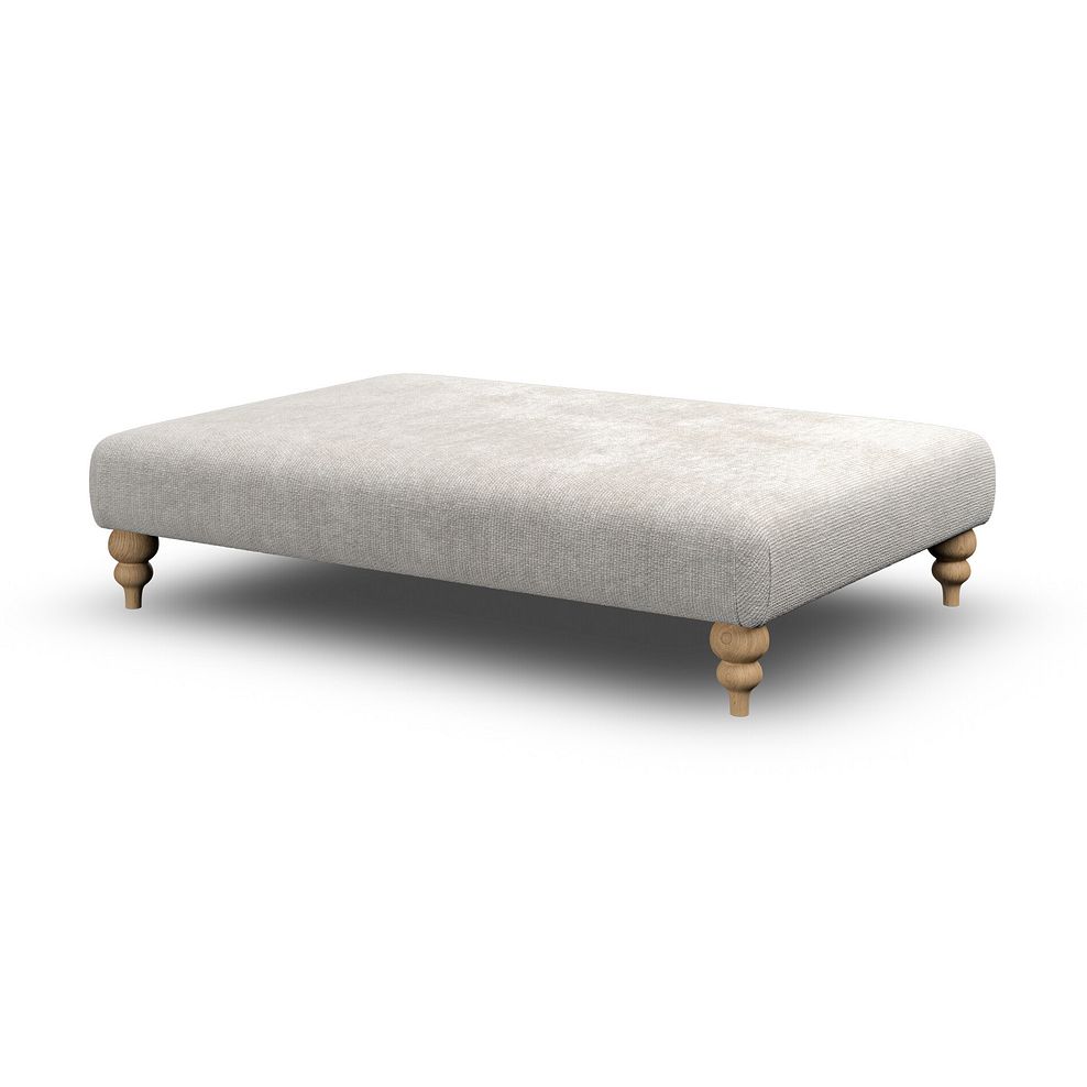 Milldale Grande Footstool in Milo Ivory Fabric 3