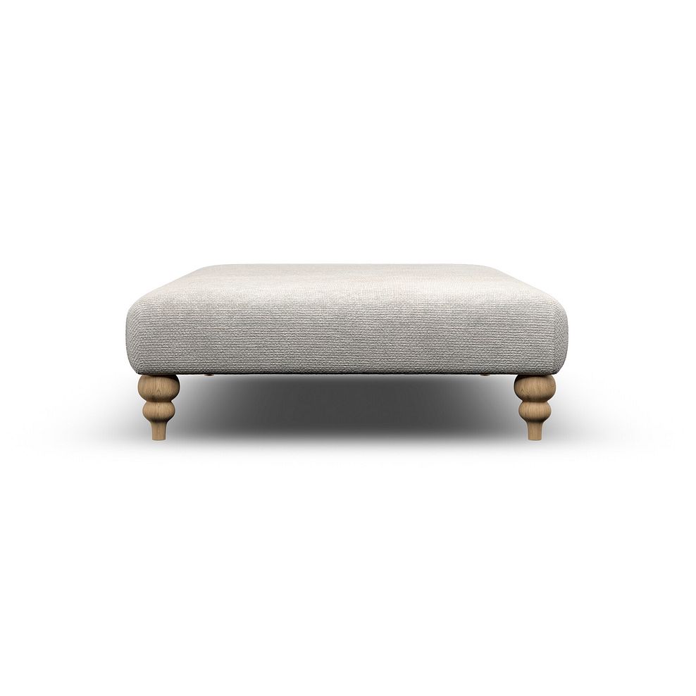 Milldale Grande Footstool in Milo Ivory Fabric 4