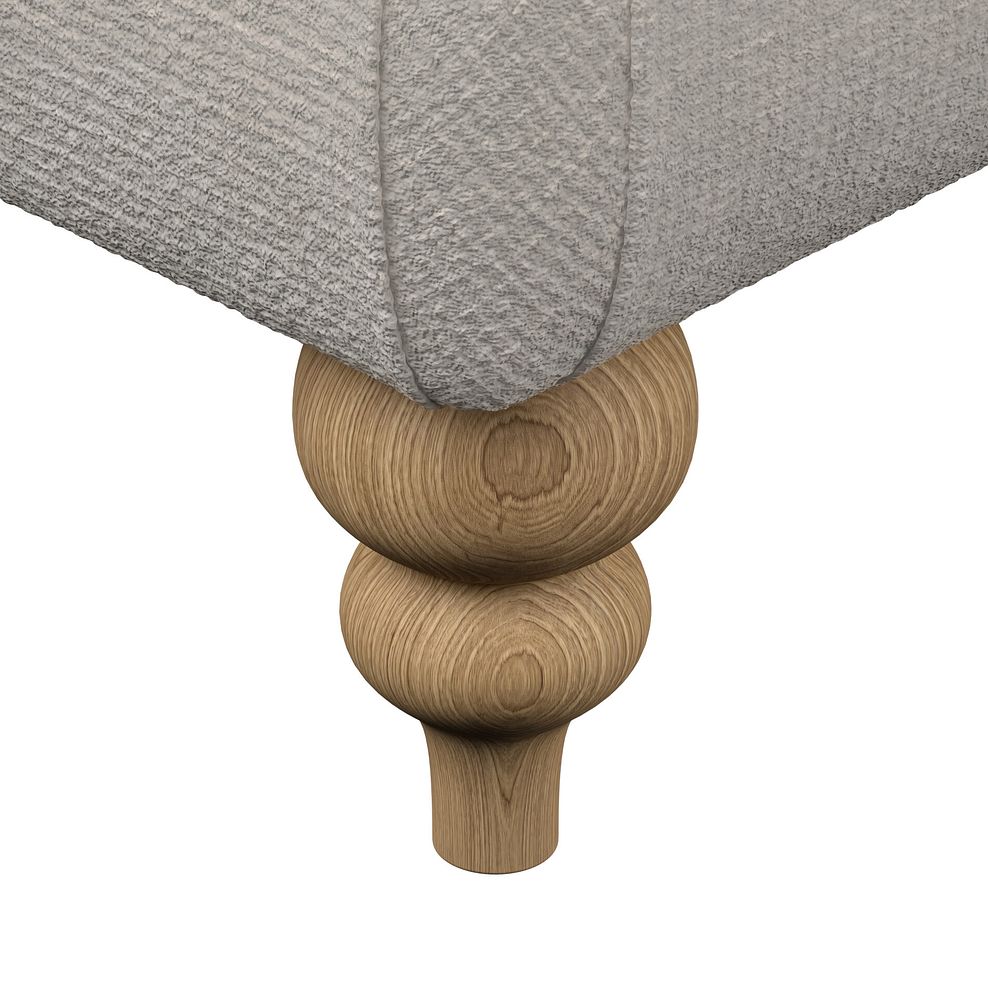 Milldale Grande Footstool in Milo Ivory Fabric 5