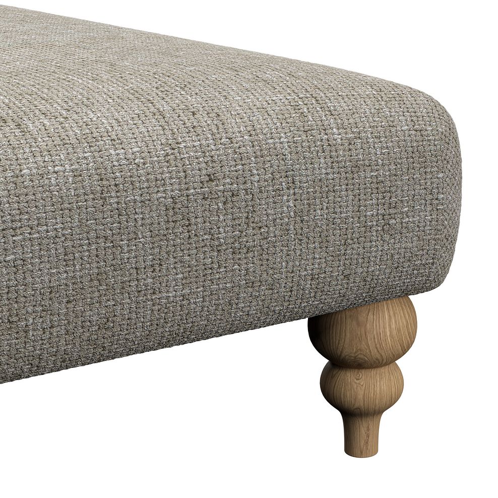 Milldale Grande Footstool in Milo Mink Fabric 7