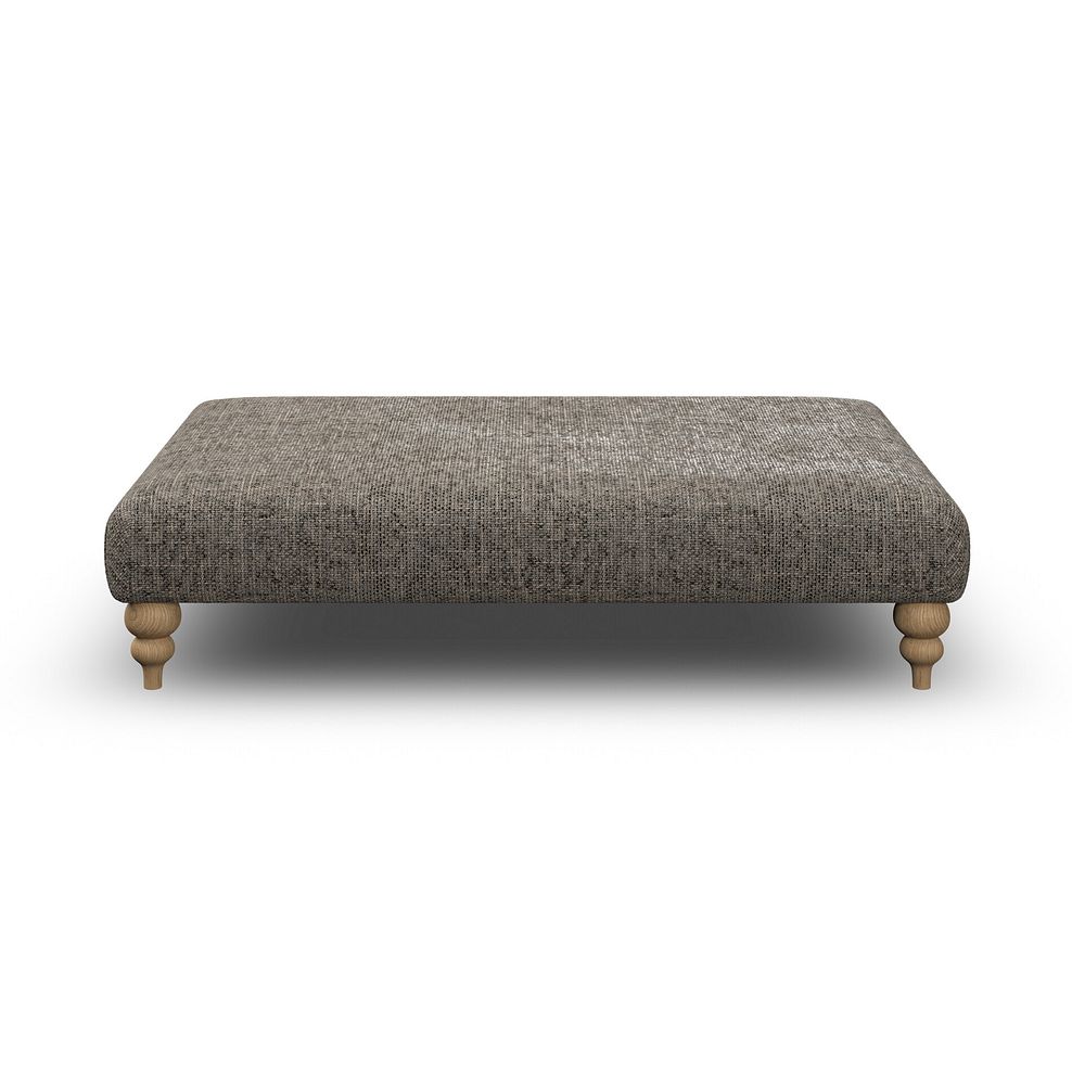 Milldale Grande Footstool in Milo Mocha Fabric 2