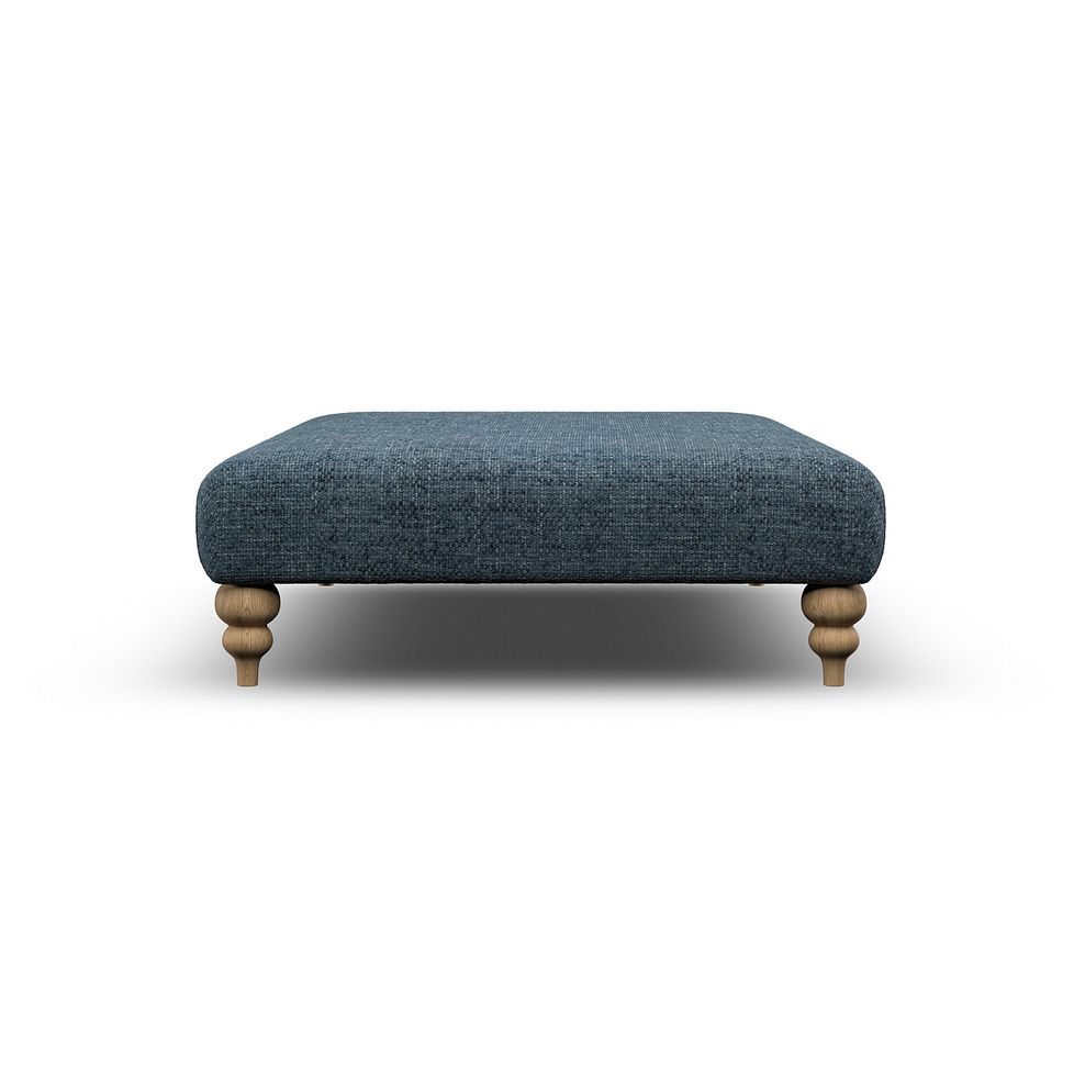 Milldale Grande Footstool in Milo Navy Fabric 4
