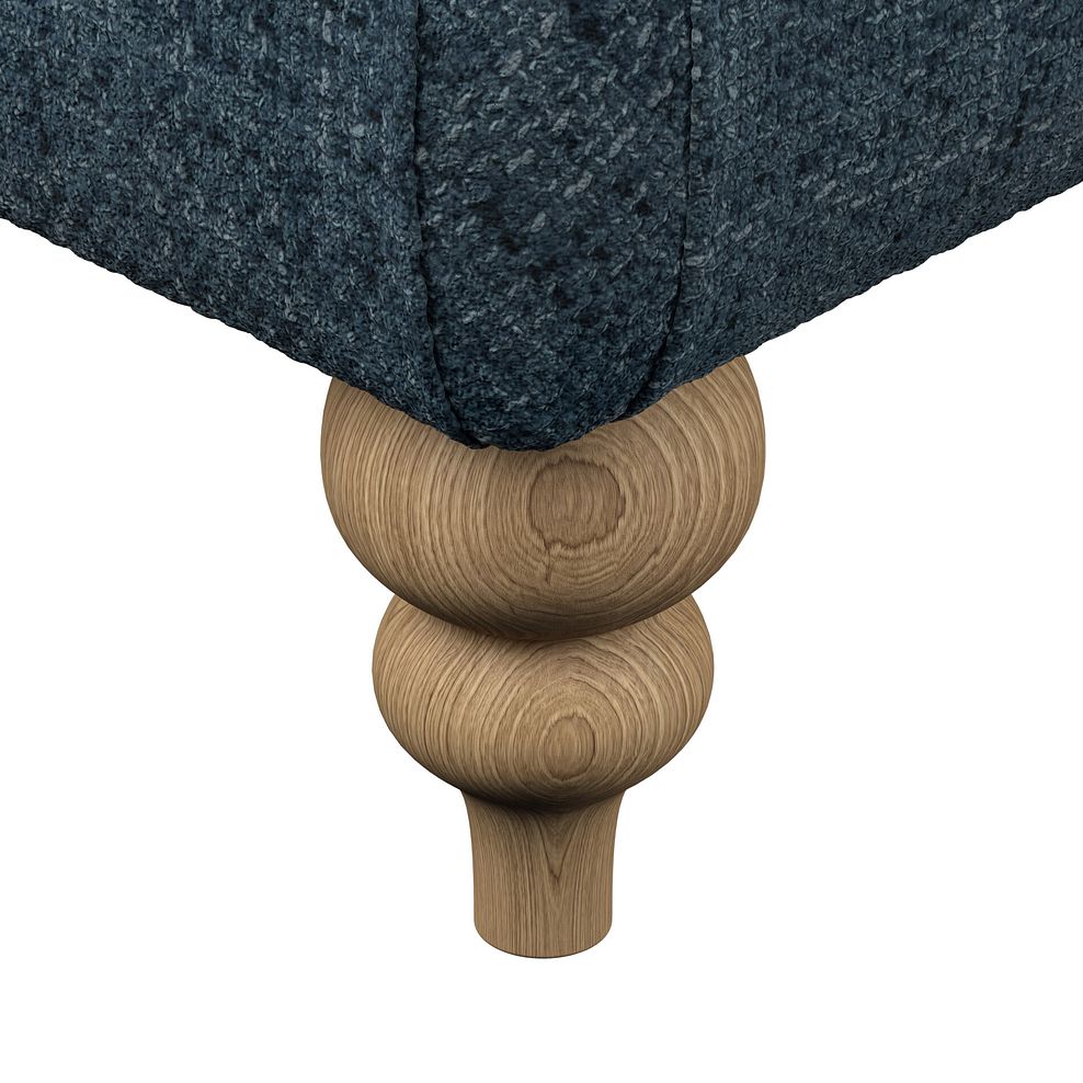 Milldale Grande Footstool in Milo Navy Fabric 5