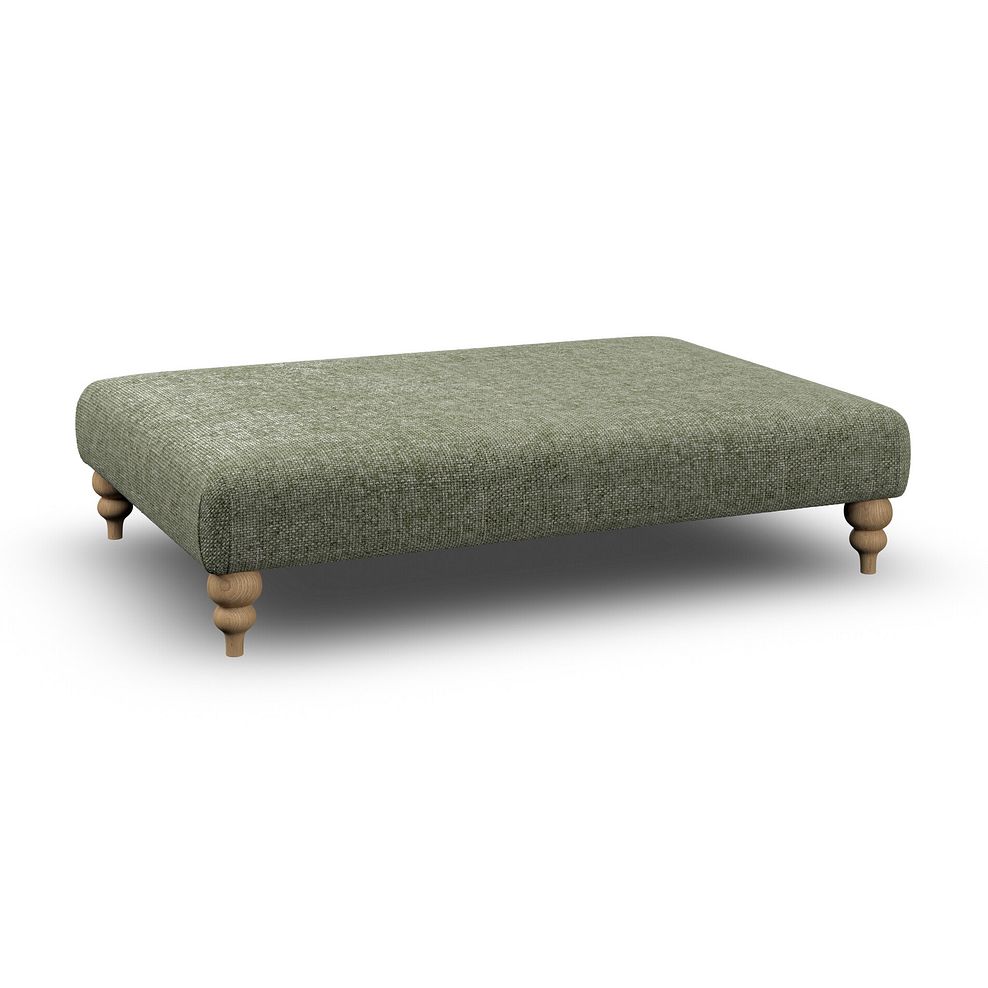 Milldale Grande Footstool in Milo Olive Fabric 1