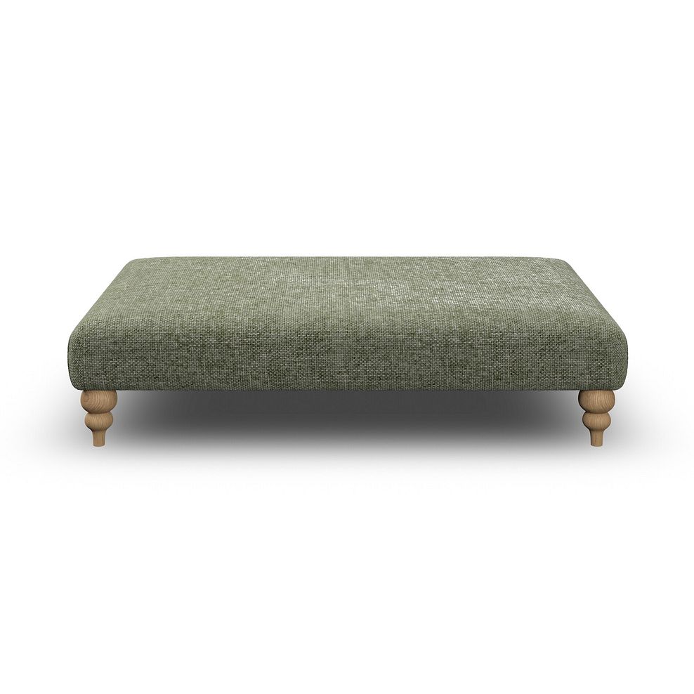 Milldale Grande Footstool in Milo Olive Fabric 2