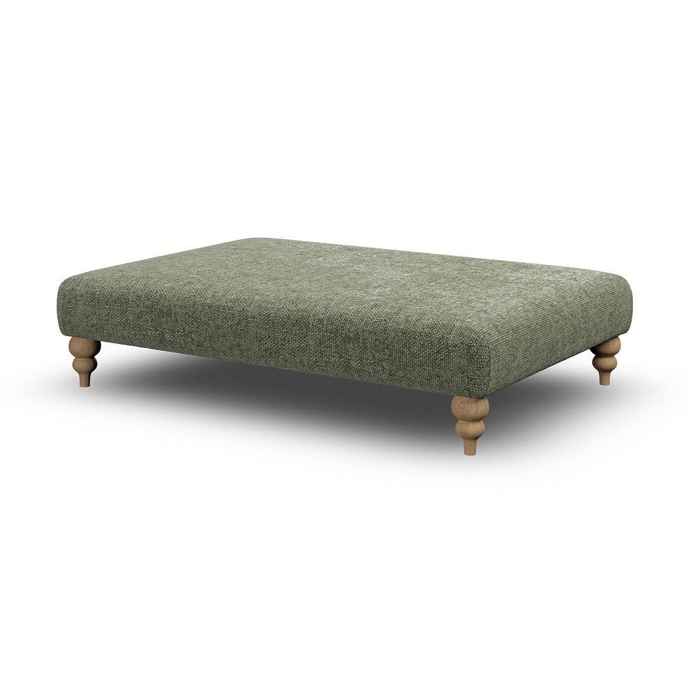 Milldale Grande Footstool in Milo Olive Fabric 3