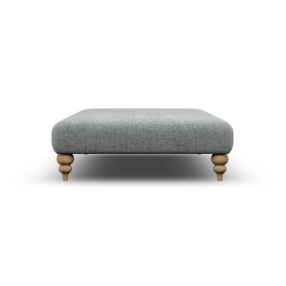 Milldale Grande Footstool in Milo Pewter Fabric 4
