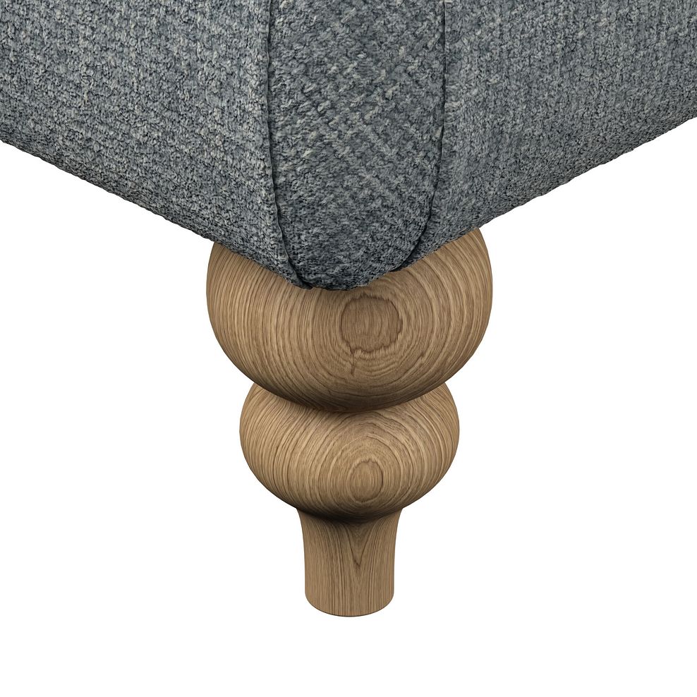 Milldale Grande Footstool in Milo Pewter Fabric 5