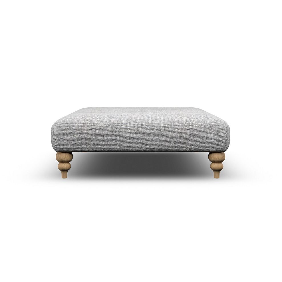 Milldale Grande Footstool in Milo Silver Fabric 4