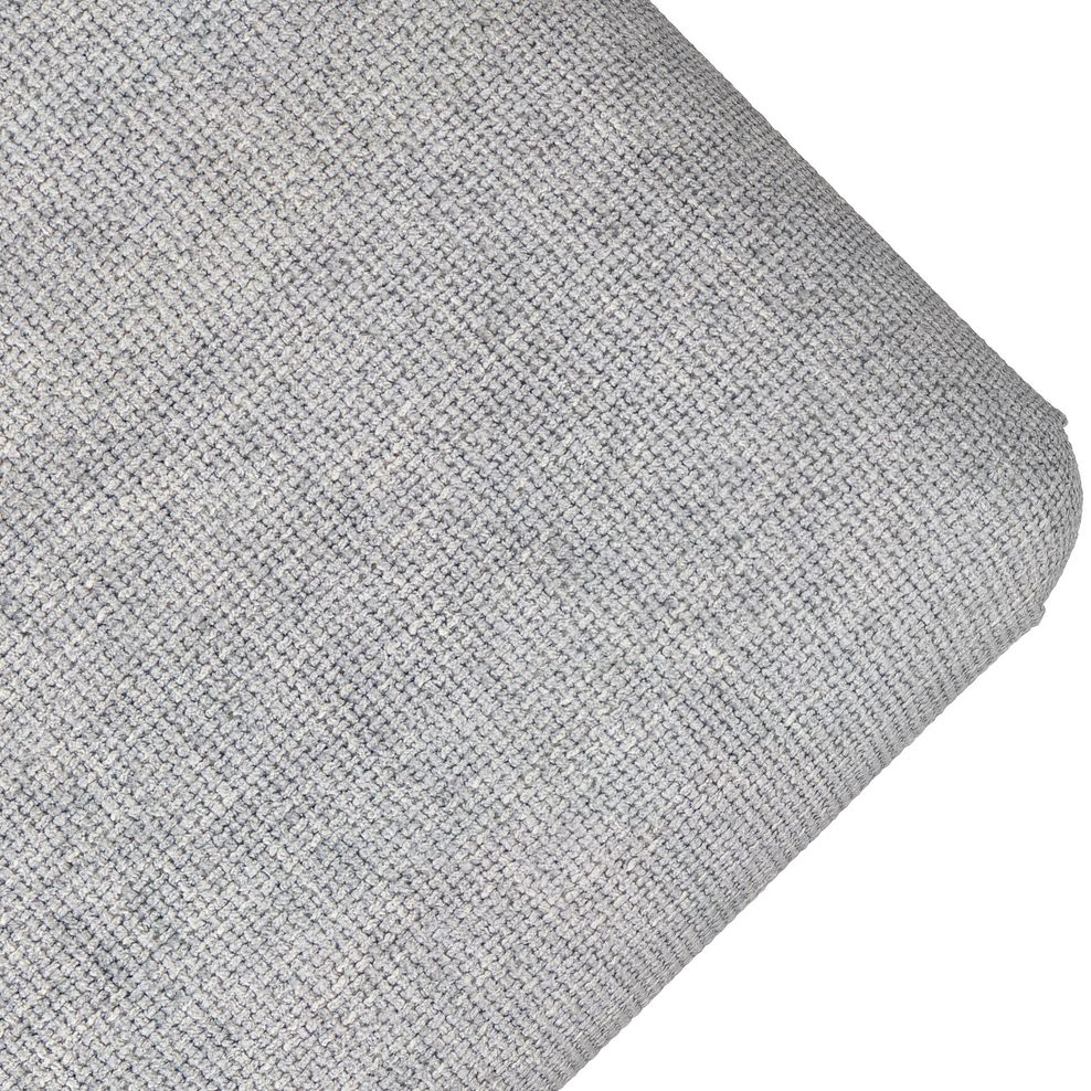 Milldale Grande Footstool in Milo Silver Fabric 6