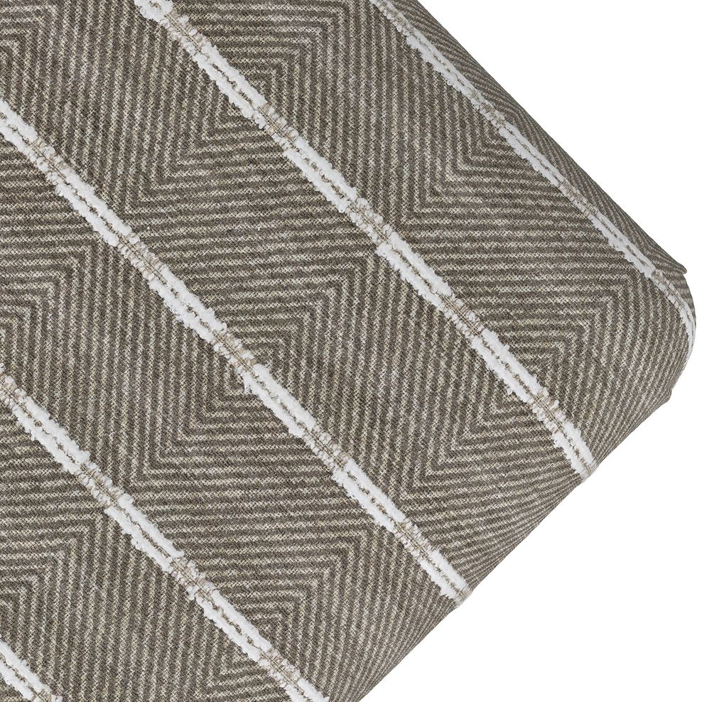 Milldale Grande Patterned Footstool in Sutton Earth Fabric 6