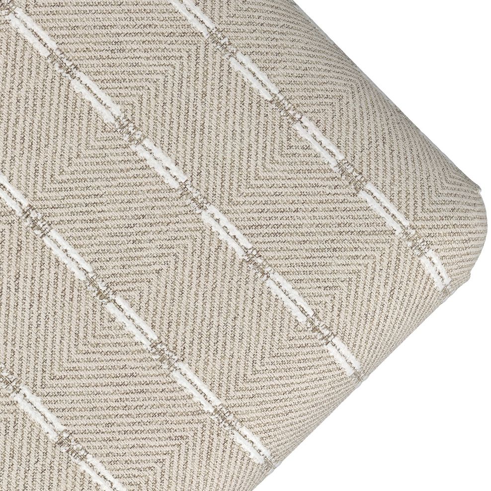 Milldale Grande Patterned Footstool in Sutton Linen Fabric 6