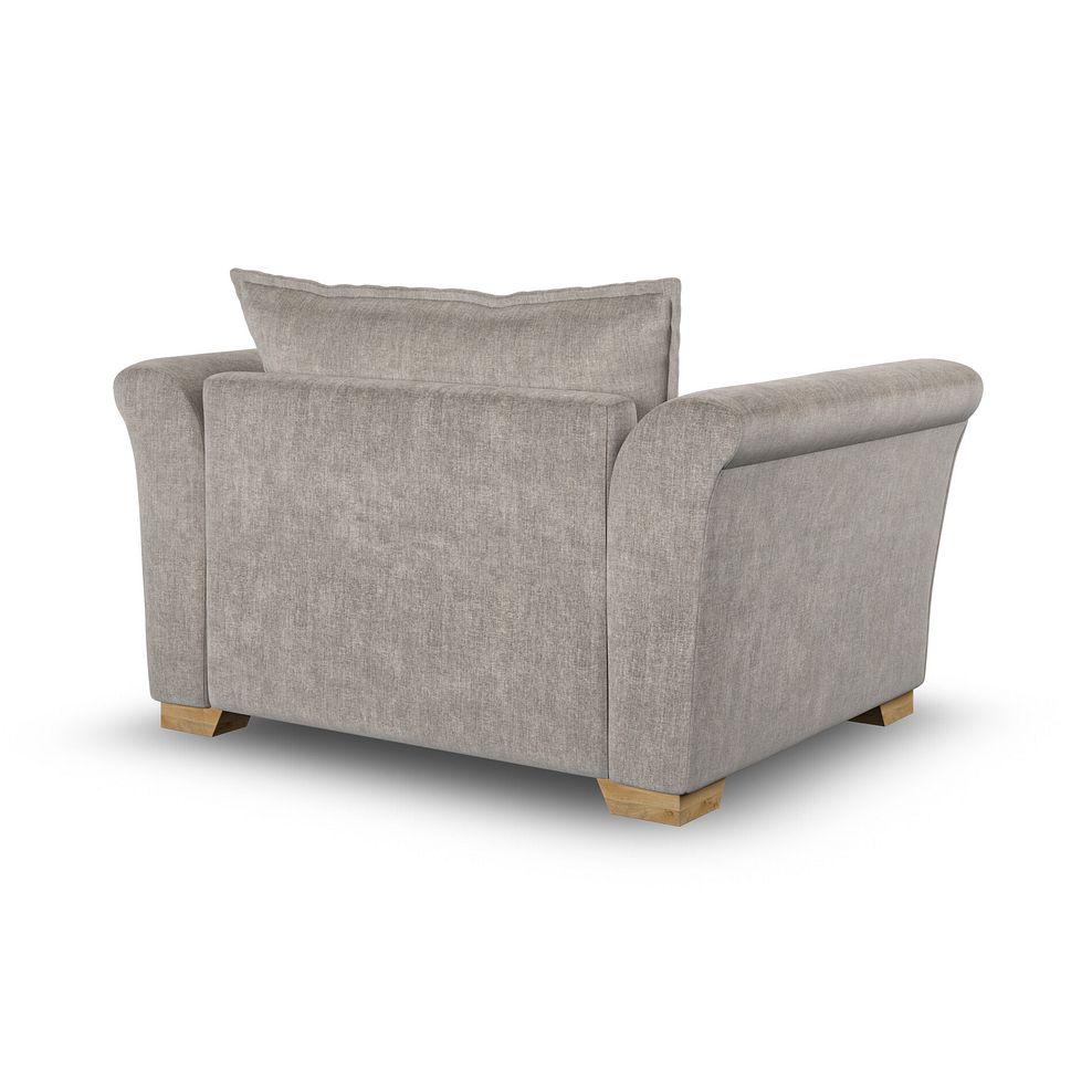 Milldale Loveseat in Garda Acier Fabric with Linen Scatters 3