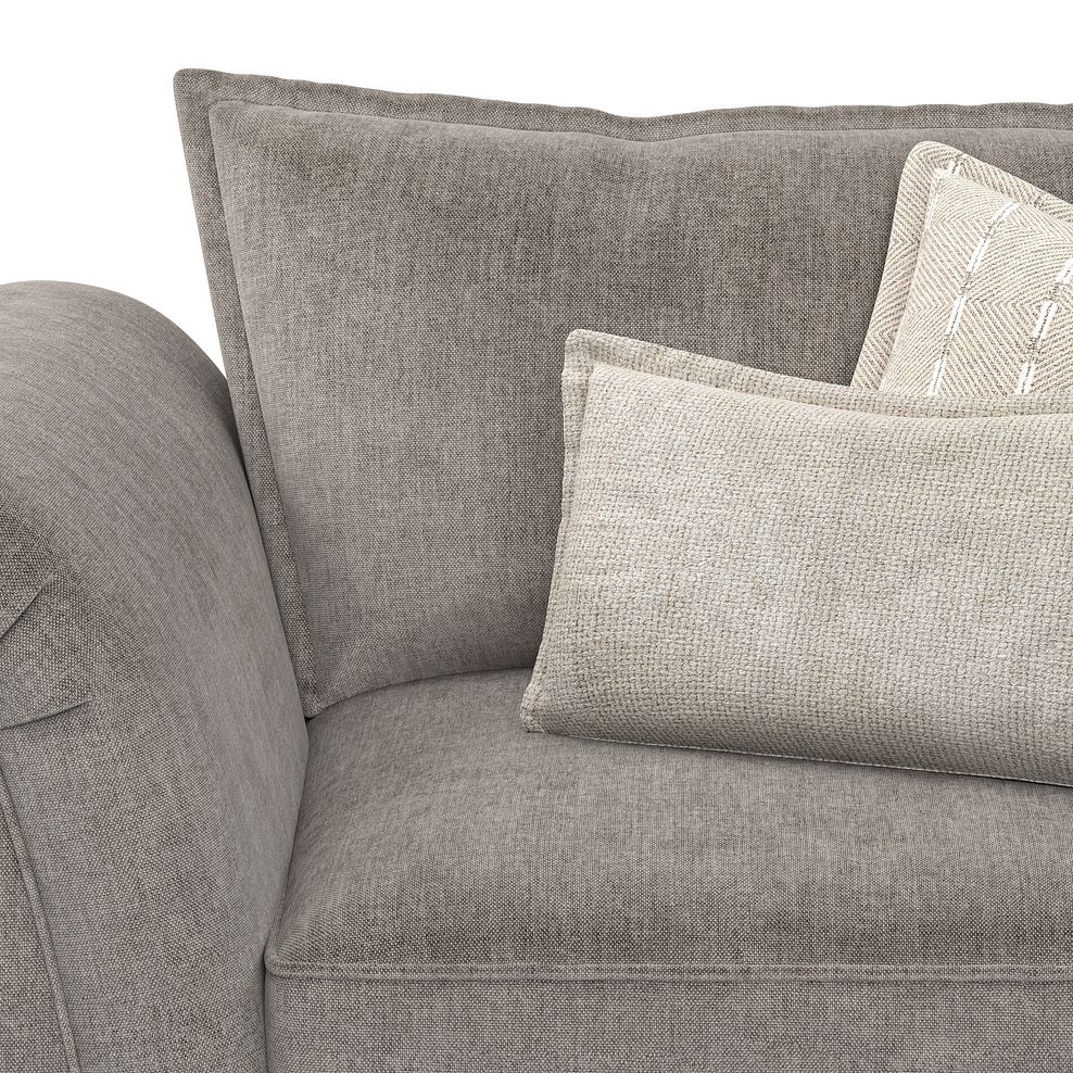 Milldale Loveseat in Garda Acier Fabric with Linen Scatters 7