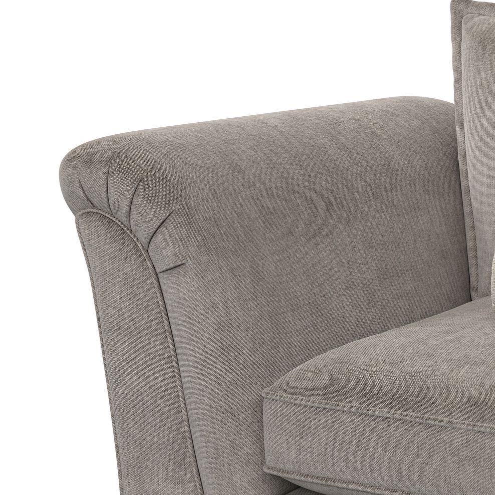 Milldale Loveseat in Garda Acier Fabric with Linen Scatters 8
