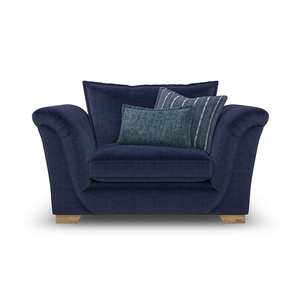 Milldale Loveseat in Garda Atomic Fabric with Navy Scatters 2