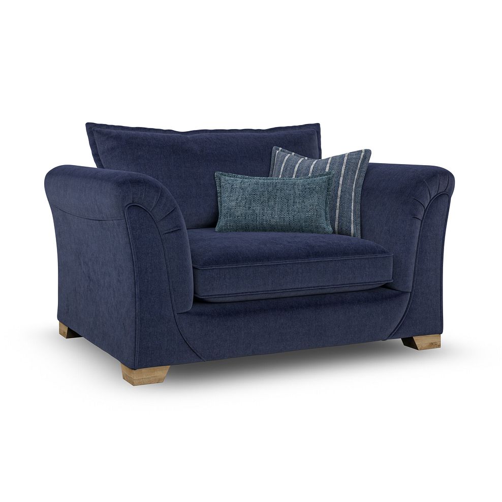 Milldale Loveseat in Garda Atomic Fabric with Navy Scatters 3