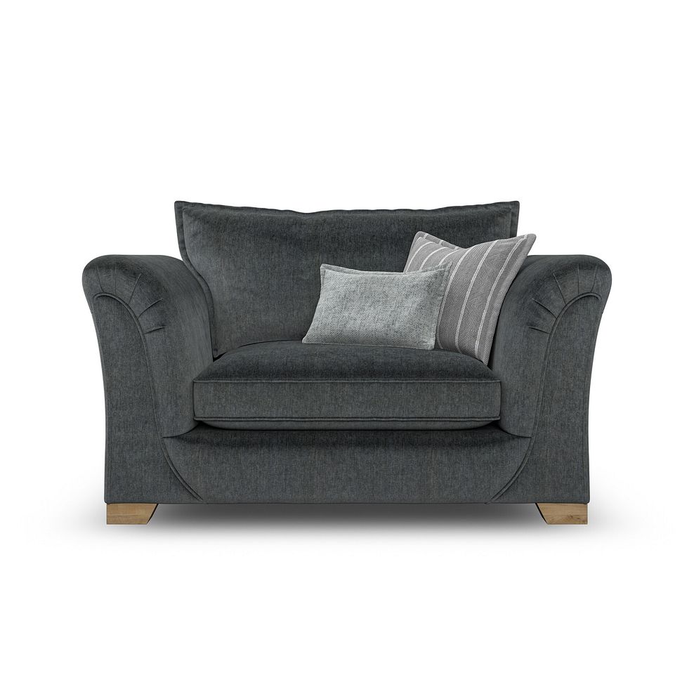 Milldale Loveseat in Garda Carbon Fabric with Grey Scatters 4