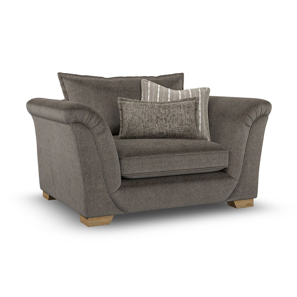 Milldale Loveseat in Garda Moody Fabric with Earth Scatters 1