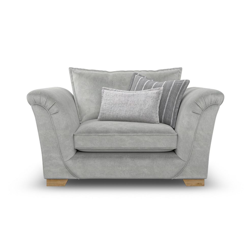 Milldale Loveseat in Garda Showers Fabric with Grey Scatters 2