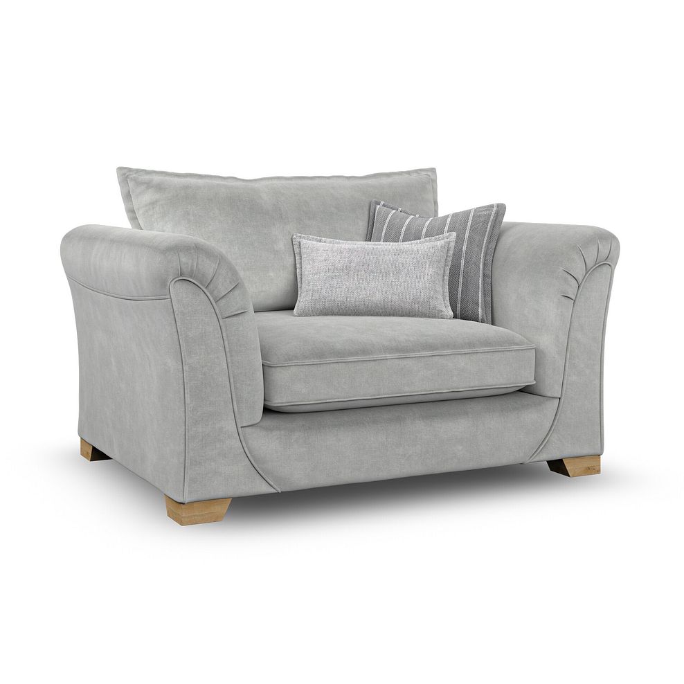 Milldale Loveseat in Garda Showers Fabric with Grey Scatters 3