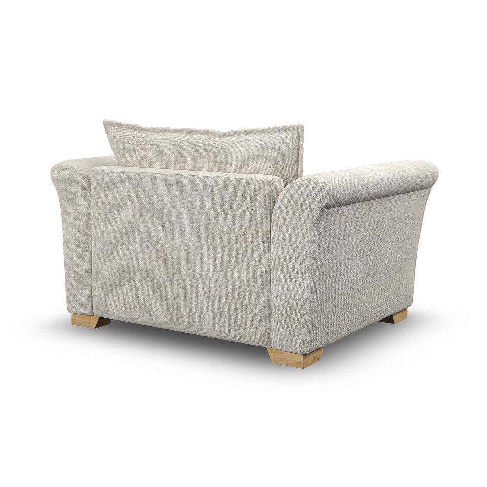 Milldale Loveseat in Milo Cream Fabric with Linen Scatters 3