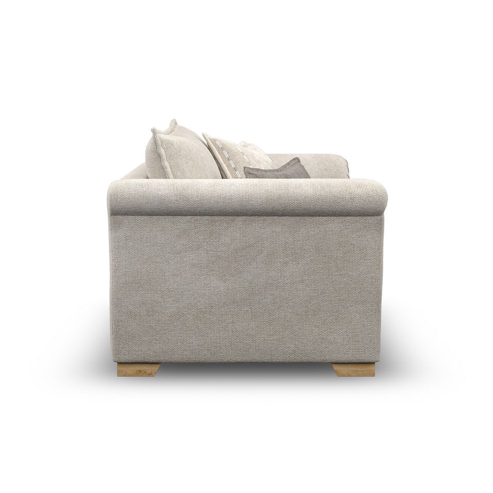 Milldale Loveseat in Milo Cream Fabric with Linen Scatters 5