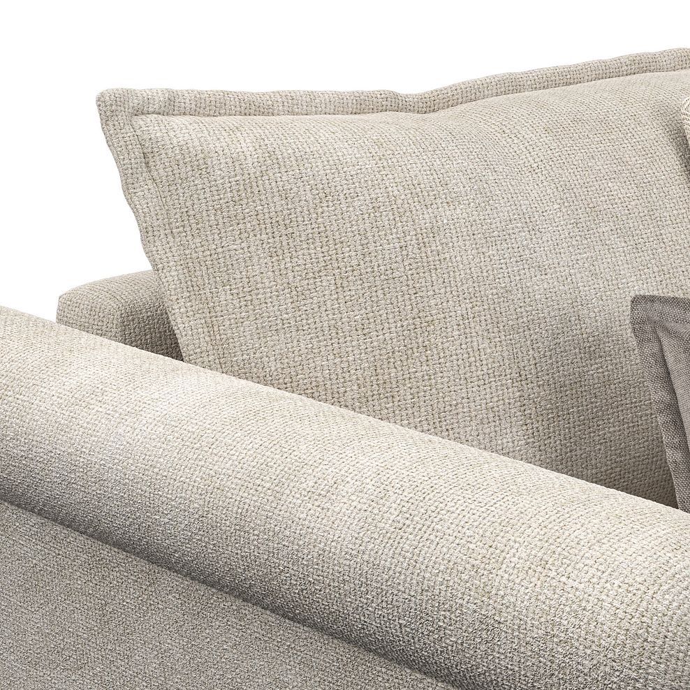 Milldale Loveseat in Milo Cream Fabric with Linen Scatters 6