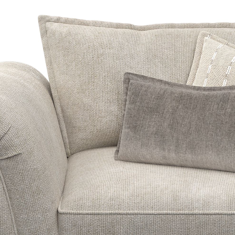 Milldale Loveseat in Milo Cream Fabric with Linen Scatters 7