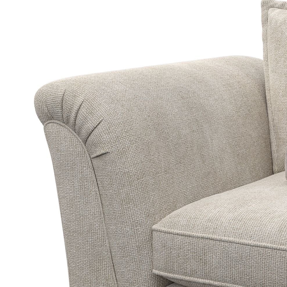 Milldale Loveseat in Milo Cream Fabric with Linen Scatters 8
