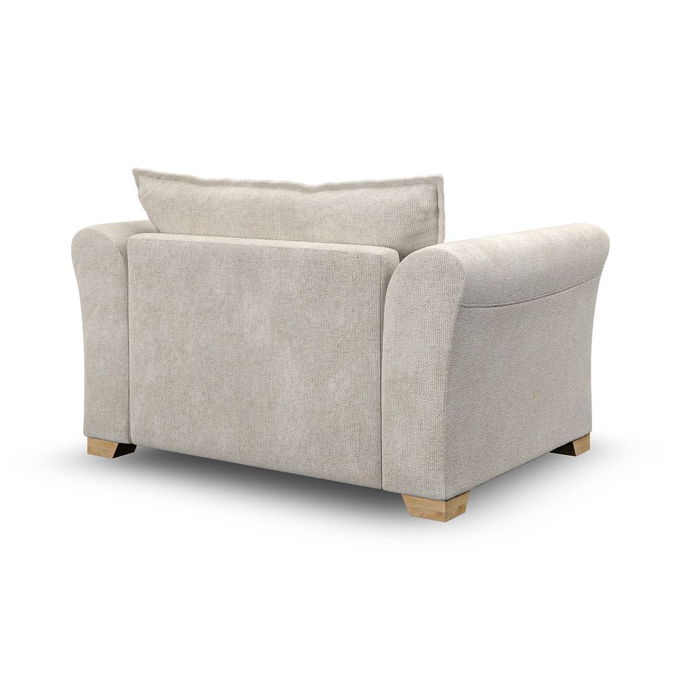 Milldale Loveseat in Milo Cream Fabric with Linen Scatters 5