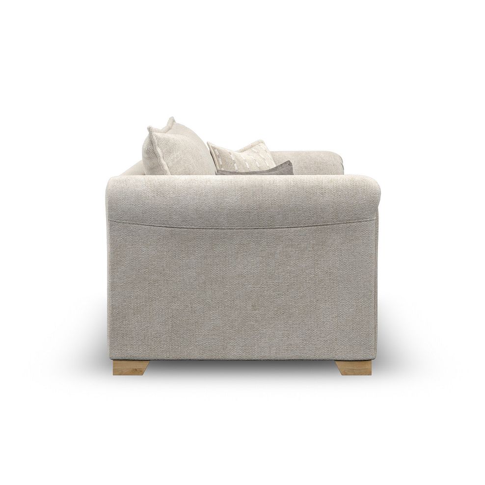Milldale Loveseat in Milo Cream Fabric with Linen Scatters 7
