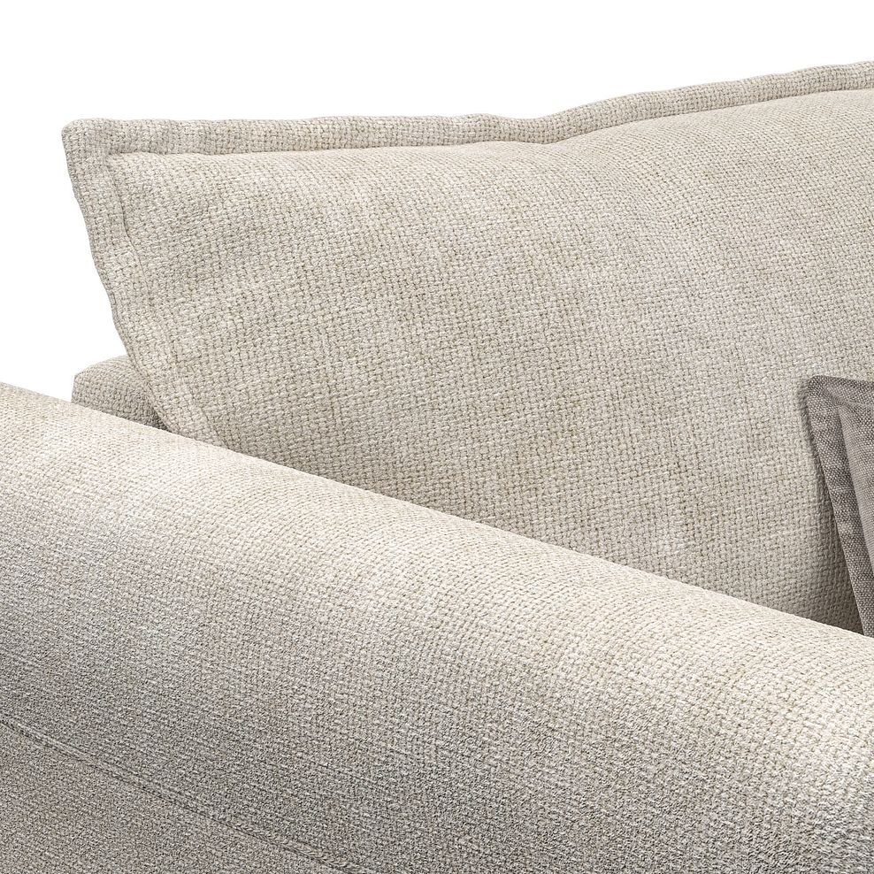 Milldale Loveseat in Milo Cream Fabric with Linen Scatters 8