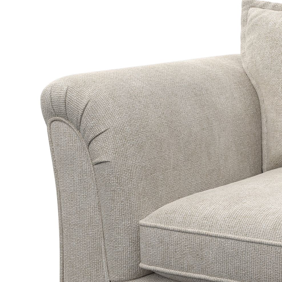 Milldale Loveseat in Milo Cream Fabric with Linen Scatters 10