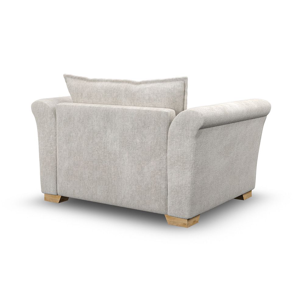 Milldale Loveseat in  Milo Ivory Fabric with Linen Scatters 3