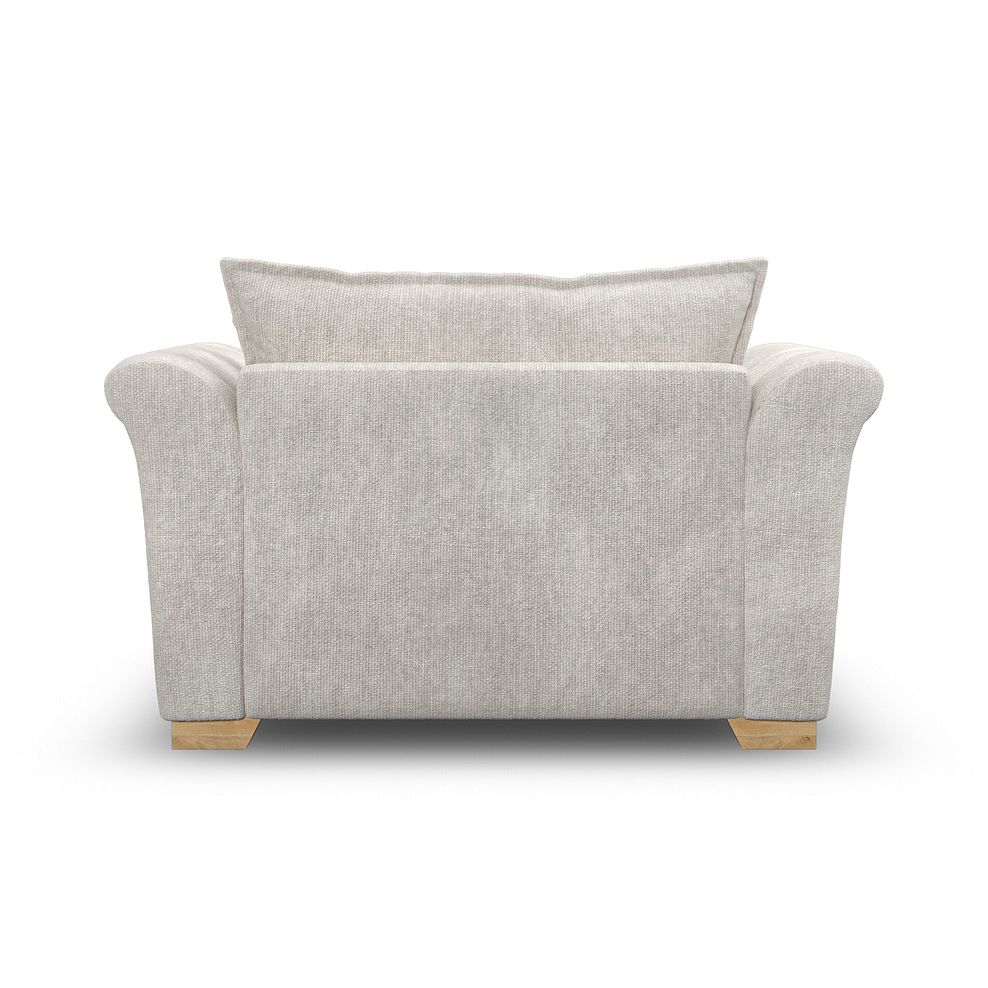 Milldale Loveseat in  Milo Ivory Fabric with Linen Scatters 4