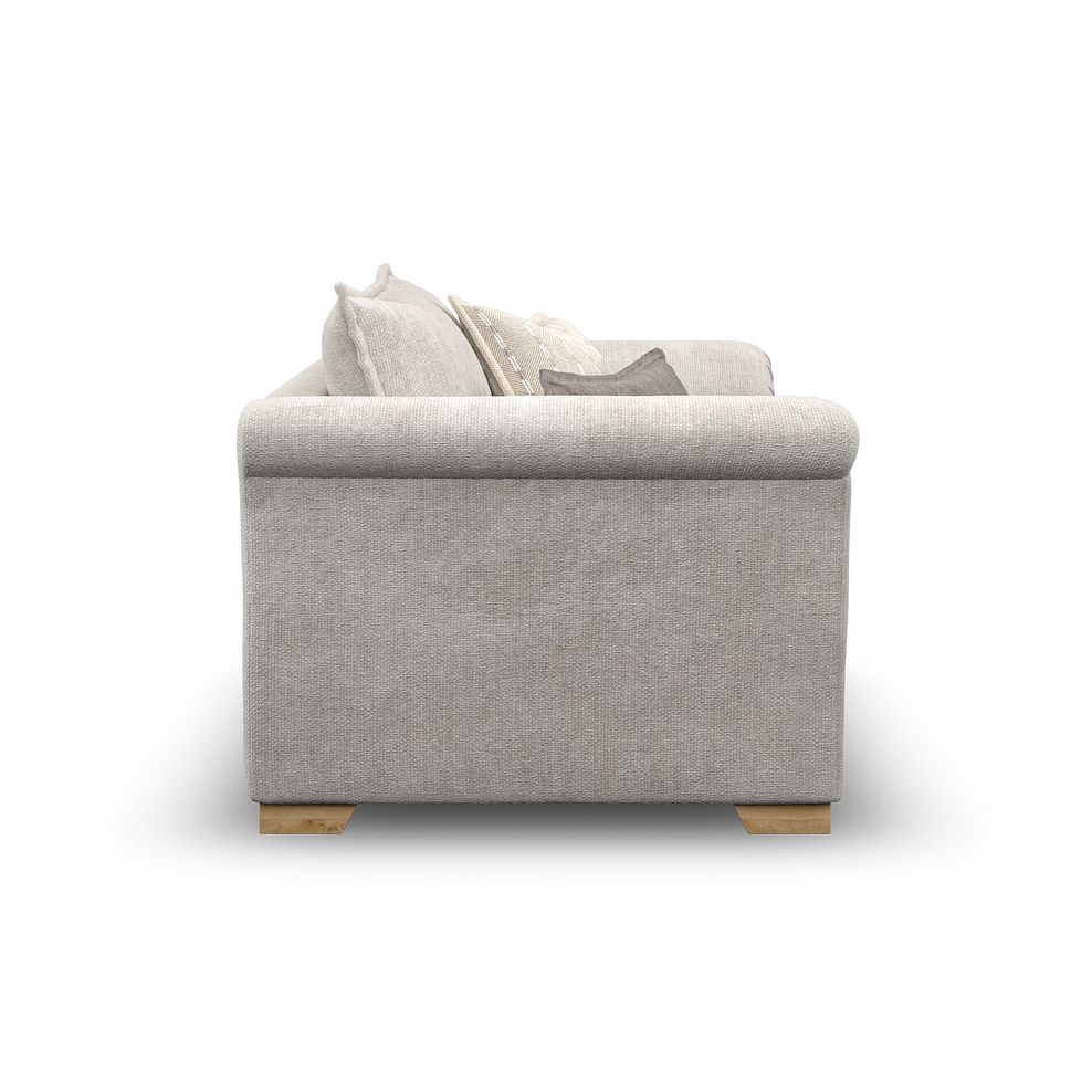Milldale Loveseat in  Milo Ivory Fabric with Linen Scatters 5