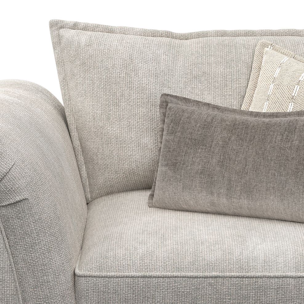 Milldale Loveseat in  Milo Ivory Fabric with Linen Scatters 7