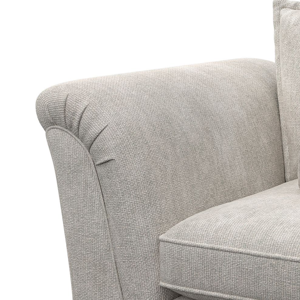 Milldale Loveseat in  Milo Ivory Fabric with Linen Scatters 8