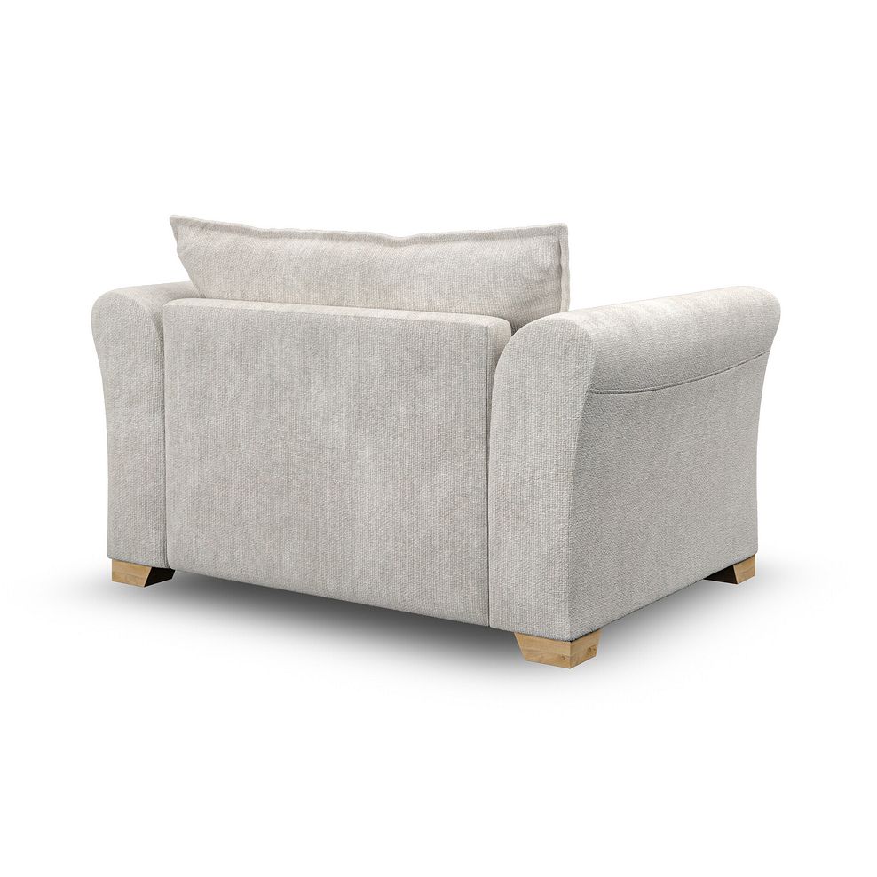 Milldale Loveseat in  Milo Ivory Fabric with Linen Scatters 5