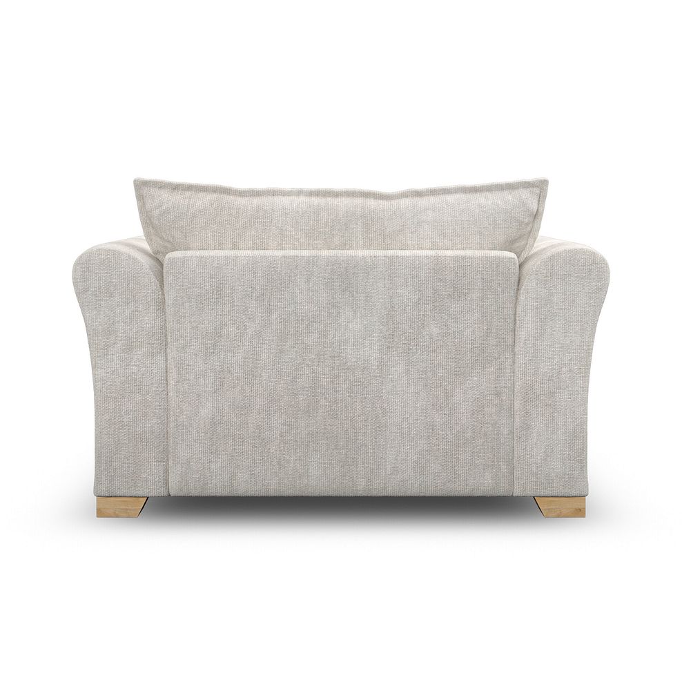 Milldale Loveseat in  Milo Ivory Fabric with Linen Scatters 6