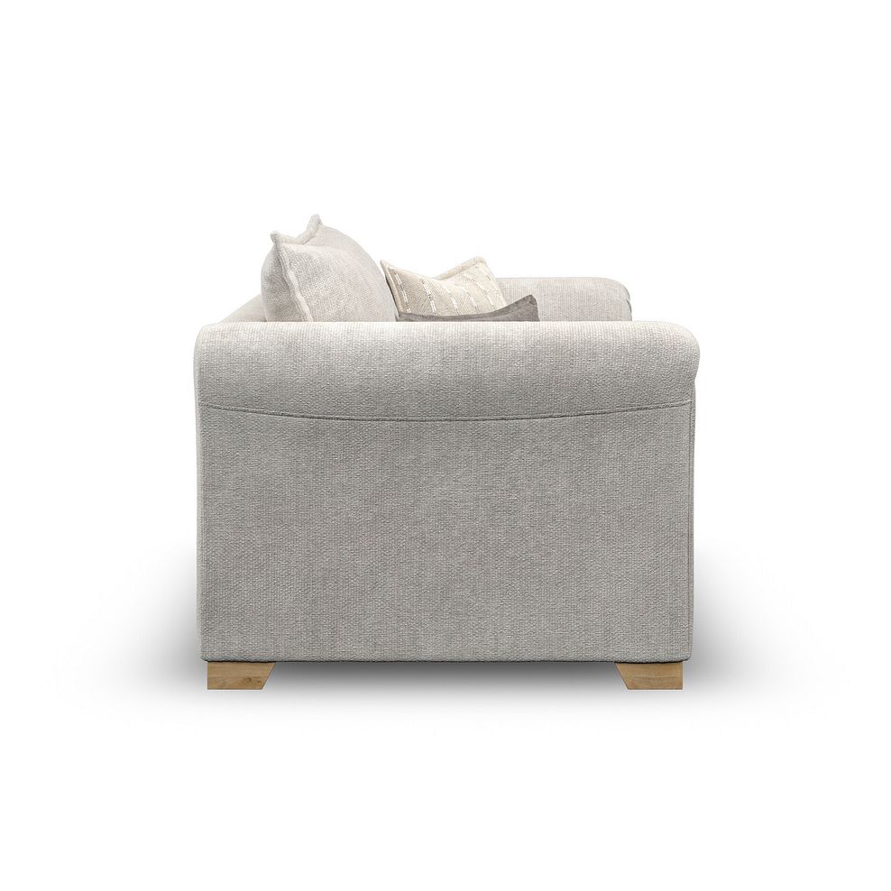 Milldale Loveseat in  Milo Ivory Fabric with Linen Scatters 7